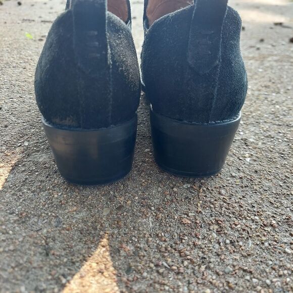 Montana artisan crafted black suede booties black size 6.5 - Picture 4 of 10